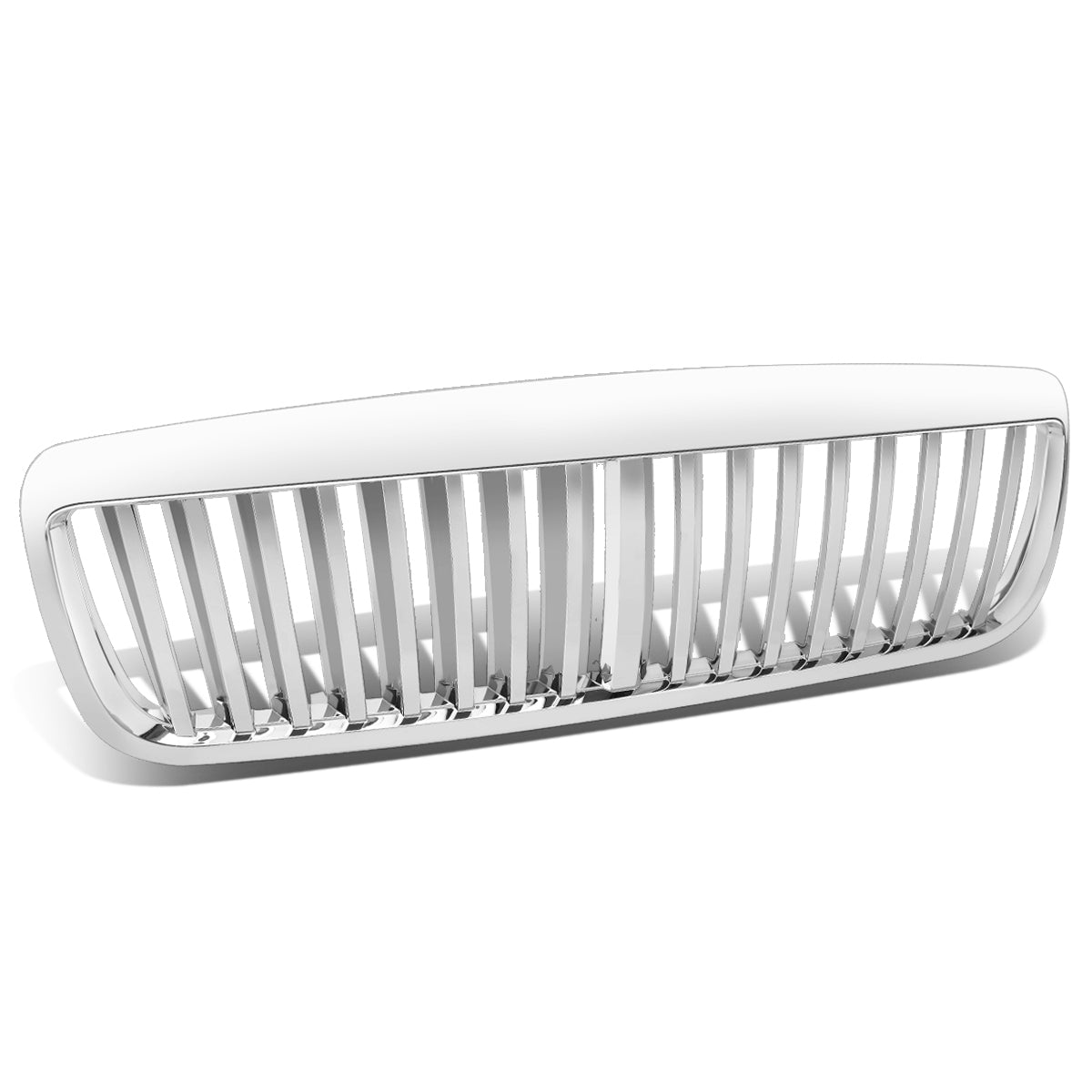 98-07 Ford Crown Victoria Front Grille - Badgeless Vertical Fence Style - Chrome