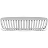 98-07 Ford Crown Victoria Front Grille - Badgeless Vertical Fence Style - Chrome