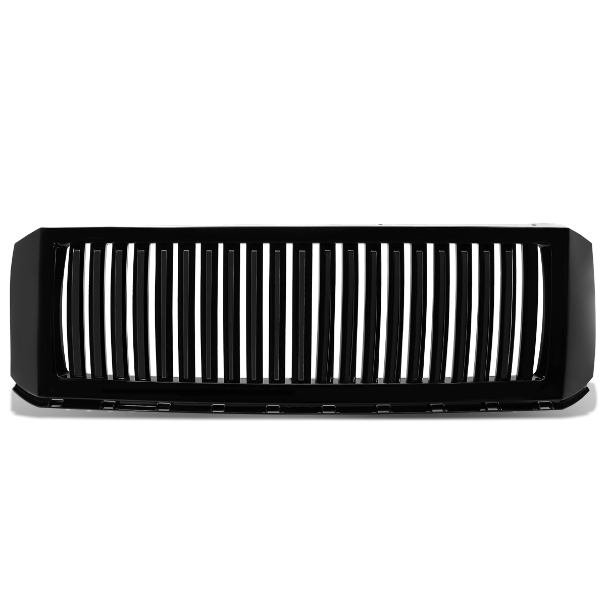 07-09 Ford Expedition U324 T1 Front Grille - Badgeless Vertical Fence Style - Black