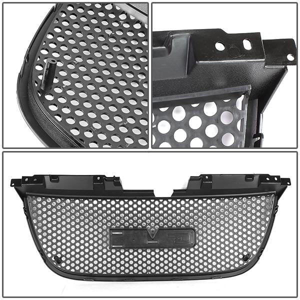 07-12 GMC Yukon 1500 2500 Front Upper+Lower Bumper Grille - Honeycomb Mesh - Black