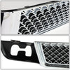 07-14 GMC Yukon XL 1500 2500 Front Upper+Lower Bumper Grille - Badgeless - Chrome