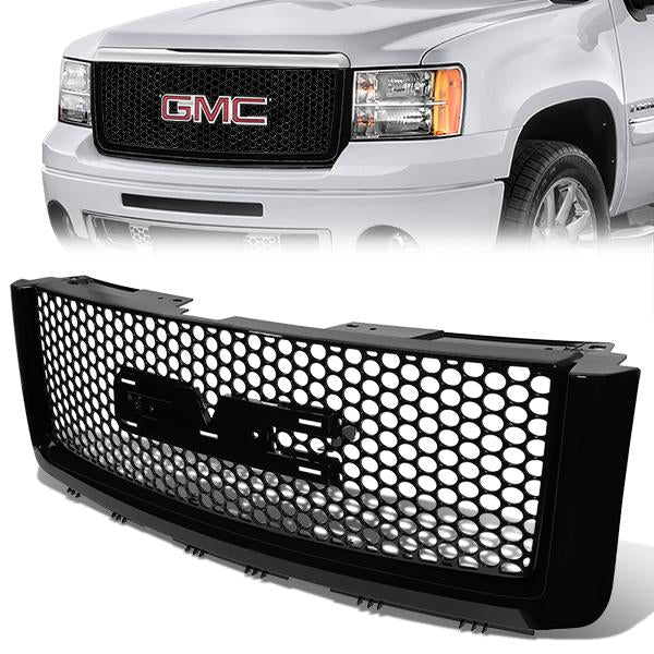 07-13 GMC Sierra 1500 Front Grille - Honeycomb Mesh - Black