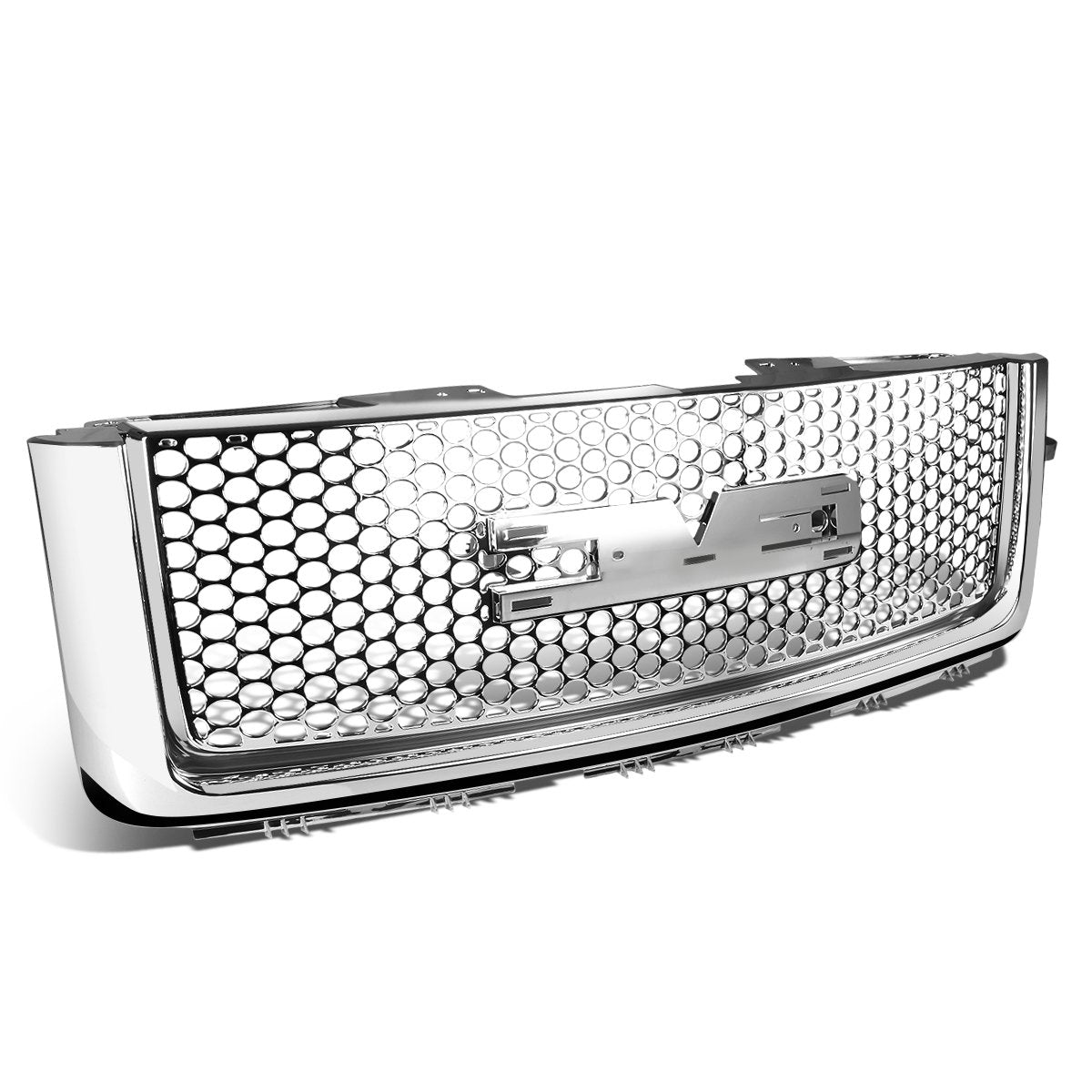 07-13 GMC Sierra 1500 Front Grille - Honeycomb Mesh - Chrome