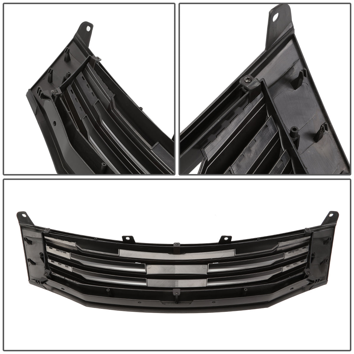 08-10 Honda Accord Sedan Front Grille - Badgeless Style - Black