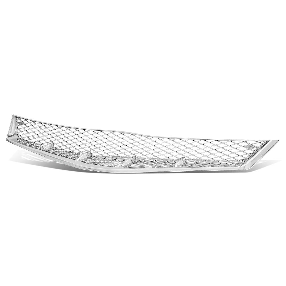 06-08 Honda Civic Coupe Front Grille - Badgeless Diamond Mesh - Chrome