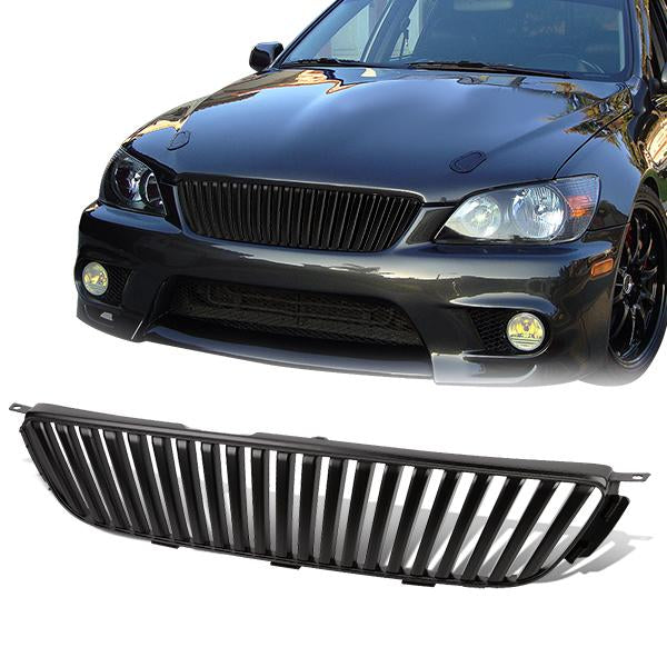 01-05 Lexus IS300 Front Grille - Badgeless Vertical Fence Style - Black