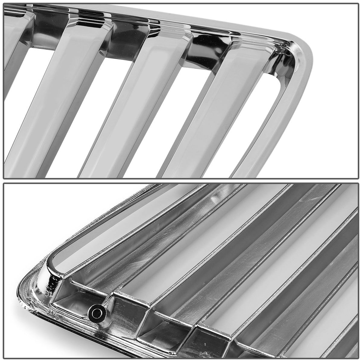 98-05 Lexus GS300 GS400 GS430 S160 Front Grille - Badgeless Vertical Fence Style - Chrome