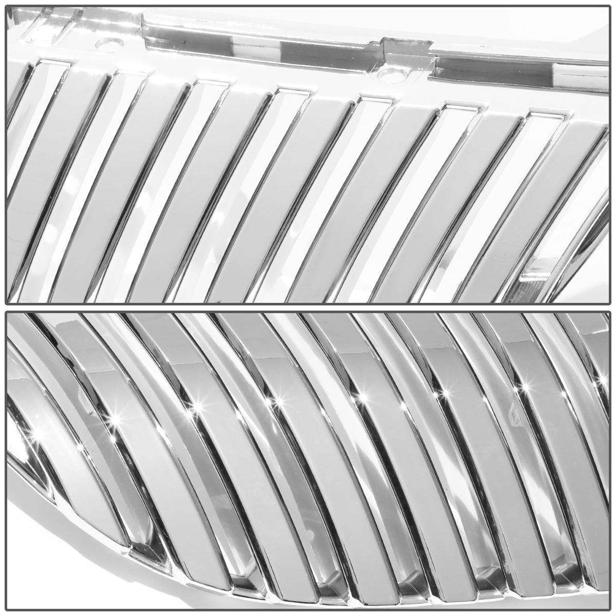 06-07 Lexus GS300 GS350 GS430 GS450H Front Grille - Badgeless Vertical Fence Style - Chrome