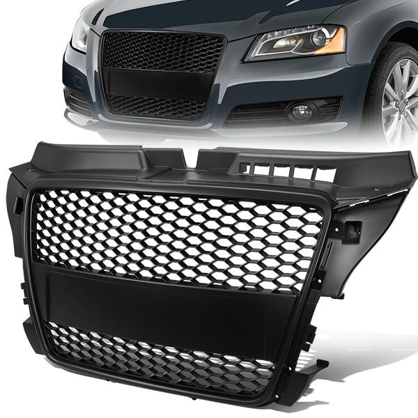 08-11 Audi A3 Typ-8P7 Front Grille - Honeycomb Mesh - Black