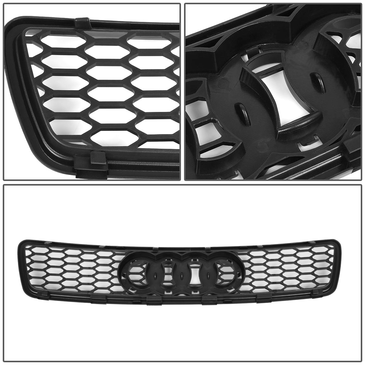 96-01 Audi A4 Quattro 00-02 S4 B5 Typ 8D Front Grille - Honeycomb Mesh - Black