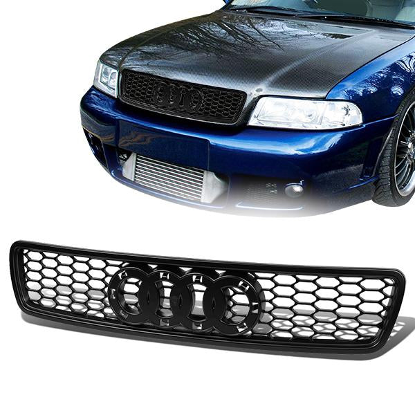 96-01 Audi A4 Quattro 00-02 S4 B5 Typ 8D Front Grille - Honeycomb Mesh - Black