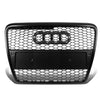 05-07 Audi A6 Quattro 2007 S6 Front Grille - Honeycomb Mesh - Black