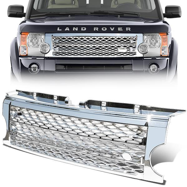 05-09 Land Rover LR3 Front Grille - Honeycomb Mesh - Chrome