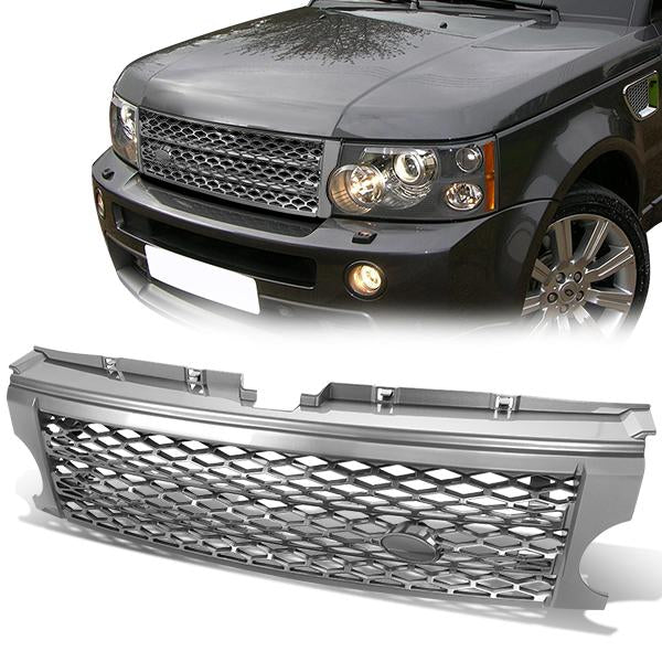 05-09 Land Rover LR3 Front Grille - Honeycomb Mesh - Grey