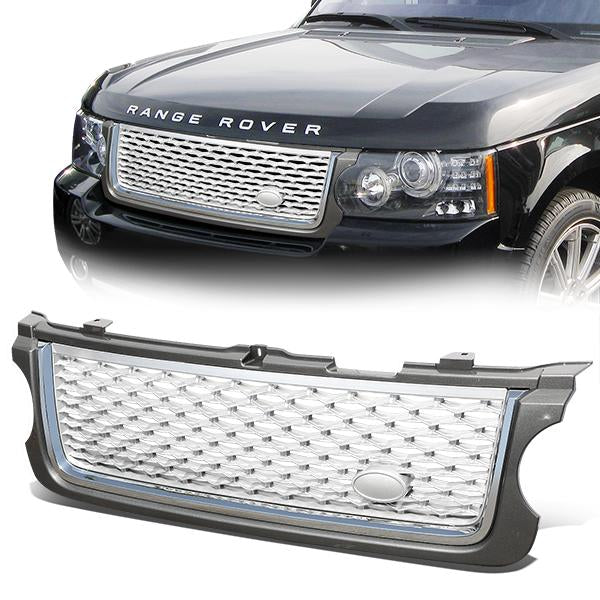 10-13 Land Rover Range Rover Front Grille - Honeycomb Mesh - Grey/Silver