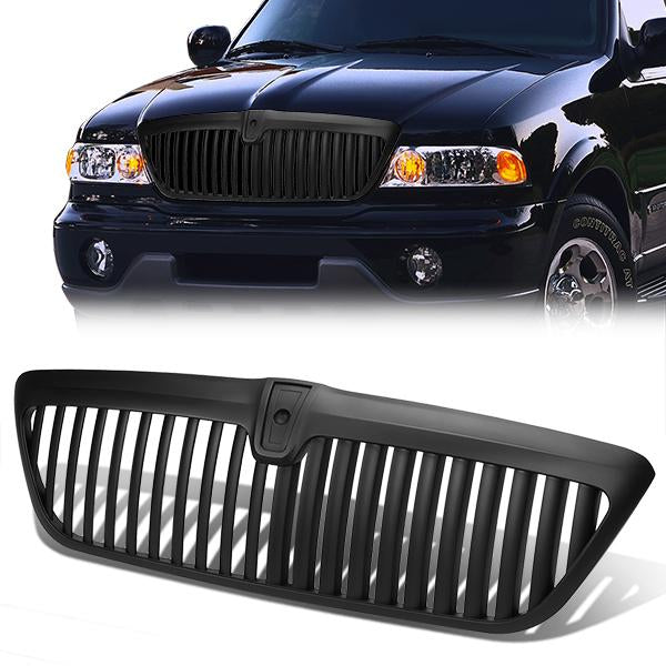 98-02 Lincoln Navigator UN173 Front Grille - Vertical Fence Style - Black