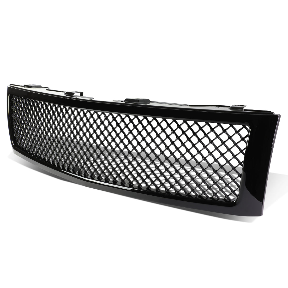 07-13 Chevy Silverado 1500 Front Grille - Badgeless Polished Black