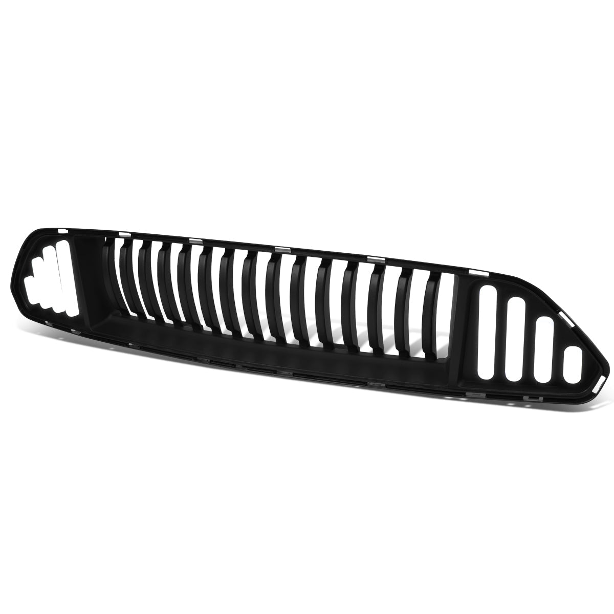 15-17 Ford Mustang LED DRL Front Grille - Badgeless Vertical Fence Style - Black