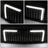 14-15 Chevrolet Silverado 1500 Front Grille + LED Bar - Badgeless Vertical Slat Style