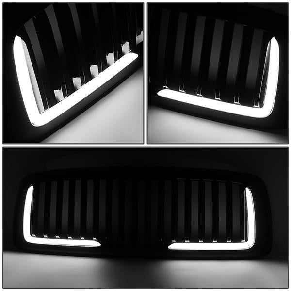 02-05 Dodge Ram 1500 2500 3500 LED DRL Front Grille - Vertical Fence Style