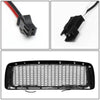 02-05 Dodge Ram 1500 2500 3500 LED DRL Front Grille - Honeycomb Mesh - Matte Black