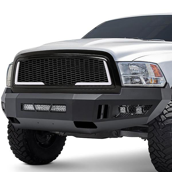 09-12 Ram 1500 LED DRL Front Grille - Badgeless Honeycomb Mesh - Gloss Black