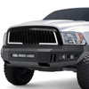 09-12 Ram 1500 LED DRL Front Grille - Badgeless Vertical Fence Style - Gloss Black