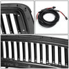 09-12 Ram 1500 LED DRL Front Grille - Badgeless Vertical Fence Style - Matte Black