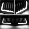 10-18 Ram 2500 3500 LED DRL Front Grille - Badgeless Vertical Fence Style - Gloss Black