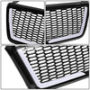 04-08 Ford F150 Front Grille+LED Bar - Badgeless Honeycomb Mesh - Black