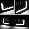 09-14 Ford F150 LED DRL Front Grille - Badgeless Vertical Fence Style - Matte Black