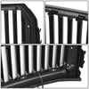 15-17 Ford F150 Front Grille+LED Bar - Badgeless Vertical Fence Style - Black