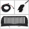 15-17 Ford F150 Front Grille+LED Bar - Badgeless Vertical Fence Style - Black