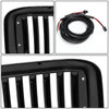 99-04 Ford F250 F350 F450 F550 Super Duty Front Grille+LED Bar - Vertical Fence Style - Black