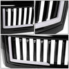 08-10 Ford F250 F350 F450 F550 Super Duty LED DRL Front Grille - Badgeless Vertical Fence Style