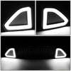 15-17 Ford Mustang Front Grille+LED DRL - Badgeless Vertical Fence Style - Black
