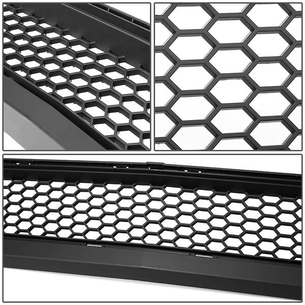 15-17 Ford Mustang Base/Ecoboost/GT LED DRL Front Lower Bumper Grille - Honeycomb Mesh - Black