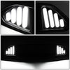 18-20 Ford Mustang Front Upper Bumper Grille w/Antenna LED DRL - Badgeless Honeycomb Mesh