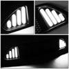 18-20 Ford Mustang Front Upper Bumper Grille w/Antenna LED DRL - Badgeless Honeycomb Mesh