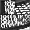 18-20 Ford Mustang Front Upper Bumper Grille w/Antenna LED DRL - Badgeless Honeycomb Mesh