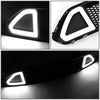 18-20 Ford Mustang Front Upper Bumper Grille w/Triangle LED DRL - Badgeless Honeycomb Mesh