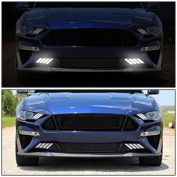 18-19 Ford Mustang 2.3L 5.0L Front Lower Bumper Grille - Honeycomb Mesh - Black