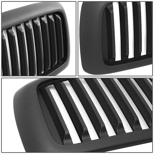 02-05 Dodge Ram 1500 2500 3500 Front Grille - Vertical Fence Style - Matte Black