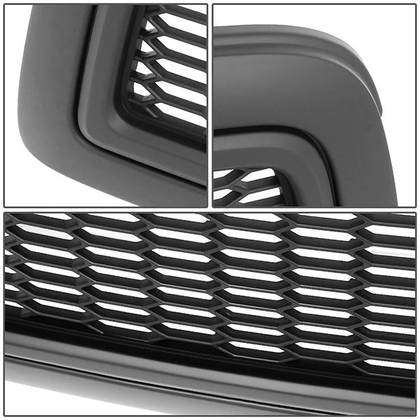 09-12 Ram Truck 1500 Front Grille - Badgeless Honeycomb Mesh - Matte Black