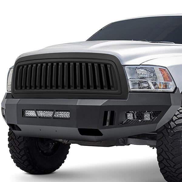 09-12 Dodge Ram Truck 1500 Front Grille - Badgeless Vertical Style - Matte Black