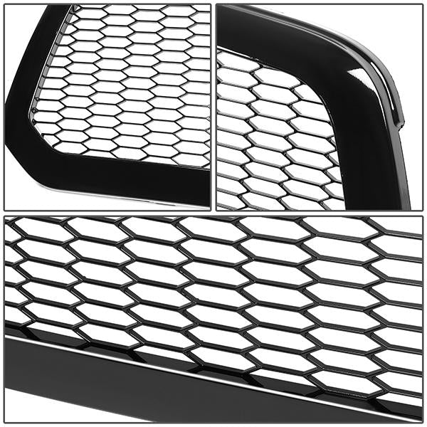 13-19 Ram Truck 1500 & Classic (Exclude Rebel) Front Grille - Honeycomb Mesh - Gloss Black