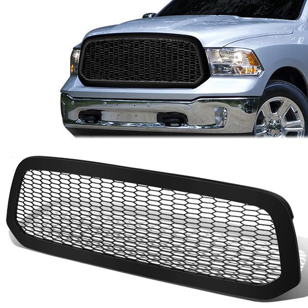 13-19 Ram Truck 1500 & Classic (Exclude Rebel) Front Grille - Honeycomb Mesh - Matte Black