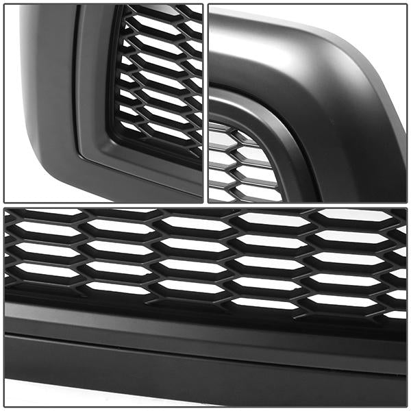 10-18 Ram Truck 2500 3500 Front Grille - Badgeless Honeycomb Mesh - Matte Black