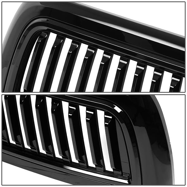 10-18 Ram Truck 2500 3500 Front Grille - Badgeless Vertical Fence Style - Gloss Black