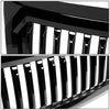 09-14 Ford F150 Front Grille - Badgeless Vertical Fence Style - Gloss Black